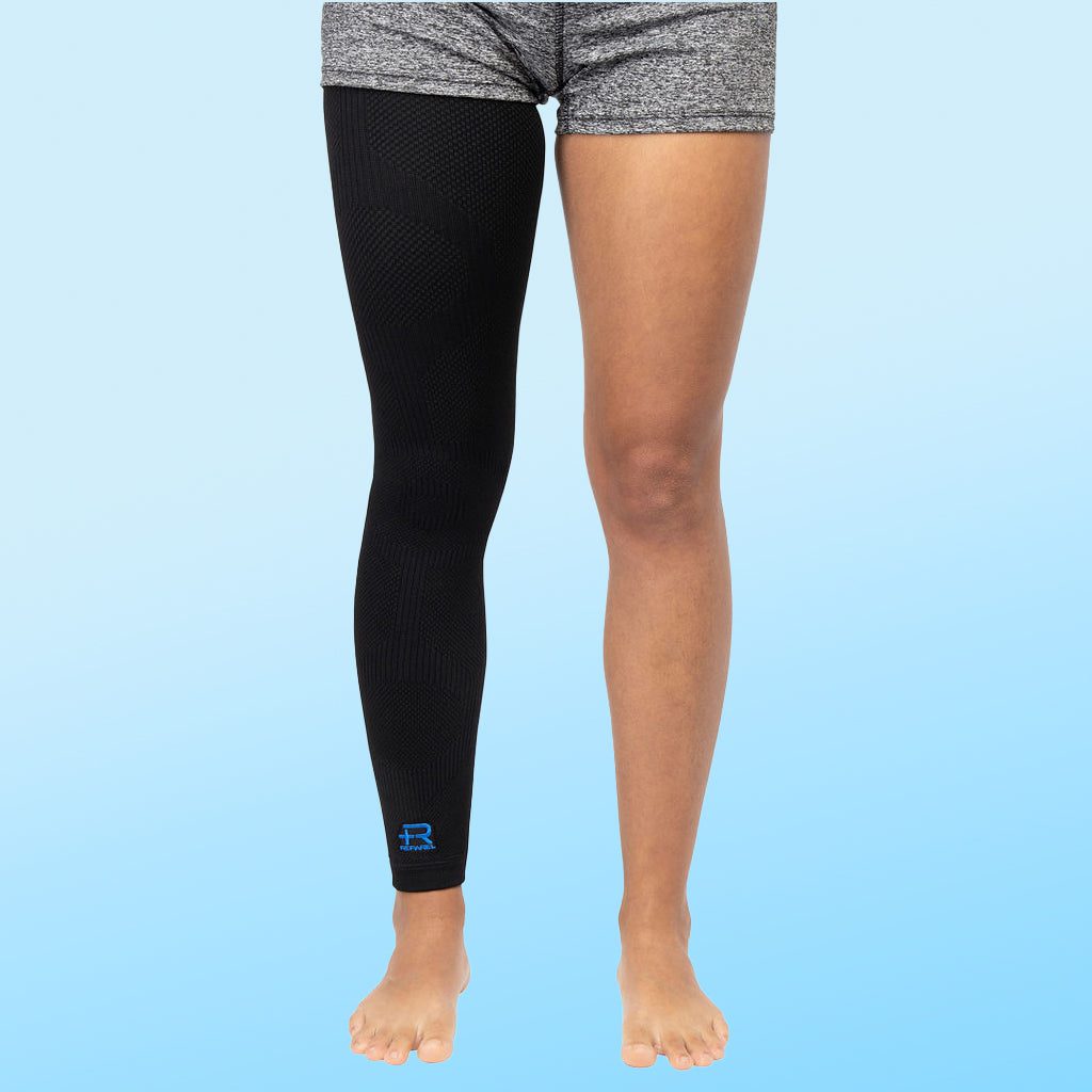 Loewten 1 Pair Thigh Compression Sleeves Sports Injury Recovery